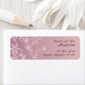 Weihnachtsschneeflocken Rosa Feiertage Rücksendead (Insitu)