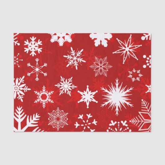 Weihnachtsschneeflocken Seidenpapier (Vorderseite)
