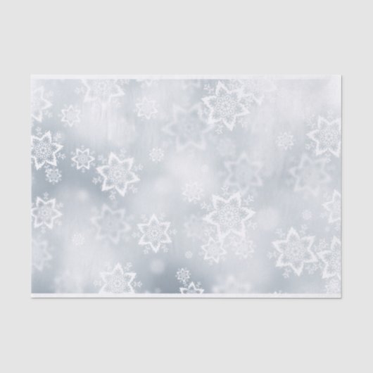 Weihnachtsschneeflocken Seidenpapier (Vorderseite)