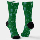 Weihnachtsschneeflocken Socken (Gewinkelt)