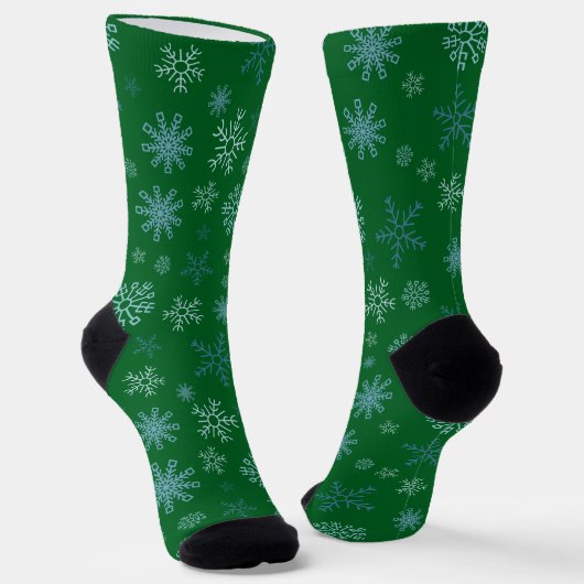 Weihnachtsschneeflocken Socken (Gewinkelt)