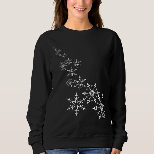 Weihnachtsschneeflocken Sweatshirt (Vorderseite)