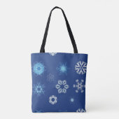 Weihnachtsschneeflocken Tasche (Rückseite)