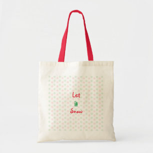 Weihnachtsschneeflocken-Tasche Tragetasche