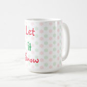 Weihnachtsschneeflocken-Tasse Kaffeetasse (VorderseiteRechts)