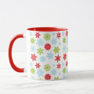 Weihnachtsschneeflocken-Tasse Tasse