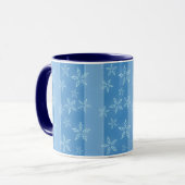 Weihnachtsschneeflocken-Tasse Tasse (Vorderseite Links)