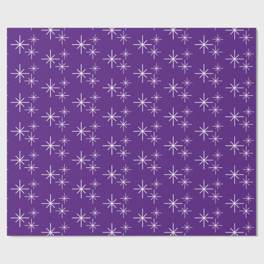 Weihnachtsschneeflocken Trendy Packpapier (Flach)