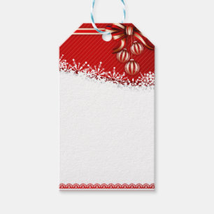Weihnachtsschneeflocken und geschenkanhänger