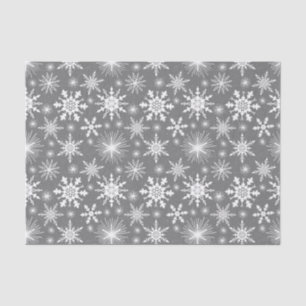 Weihnachtsschneeflocken und Glitzern Seidenpapier