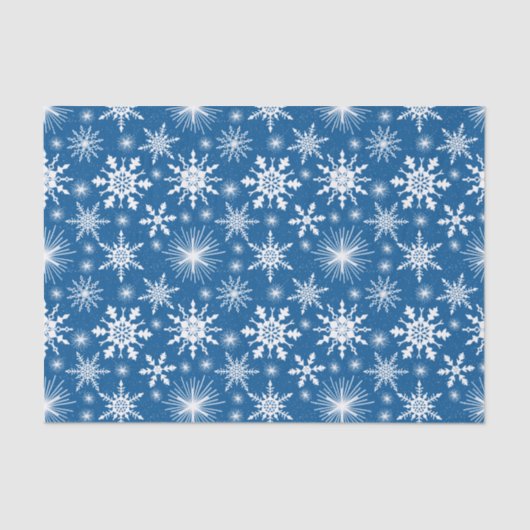 Weihnachtsschneeflocken und Glitzern Seidenpapier (Vorderseite)