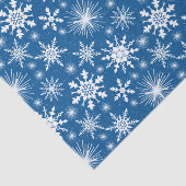 Weihnachtsschneeflocken und Glitzern Seidenpapier (Ausschnitt)