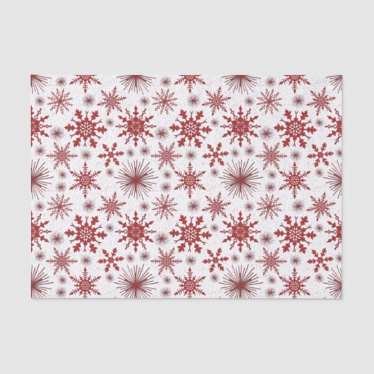 Weihnachtsschneeflocken und Glitzern Seidenpapier (Vorderseite)