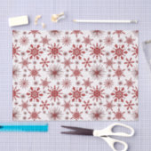 Weihnachtsschneeflocken und Glitzern Seidenpapier (Handwerk)