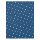 Weihnachtsschneeflocken und Punktmuster Tischdecke (Vorderseite)