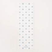 Weihnachtsschneeflocken und Punktmuster Yogamatte (Vorderseite)