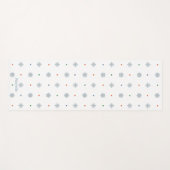 Weihnachtsschneeflocken und Punktmuster Yogamatte (Vorderseite (Horizontal))