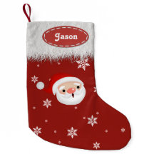 Weihnachtsschneeflocken und Weihnachtsweiße Strump