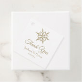 Weihnachtsschneeflocken WinterWedding Danke Geschenkanhänger (Beispiel)