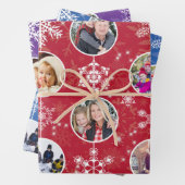 Weihnachtsschneeflocken Zehn beliebte Fotos Geschenkpapier Set (Beispiel)