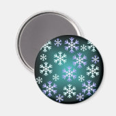 Weihnachtsschneeflockenmagnet Magnet (Vorderseite/Rückseite)