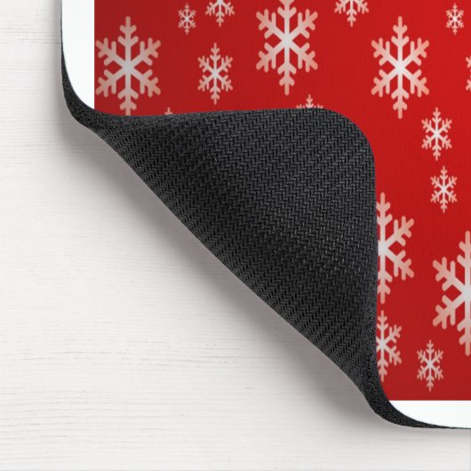 Weihnachtsschneeflockenmuster Mousepad (Ecke)