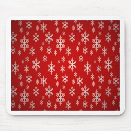 Weihnachtsschneeflockenmuster Mousepad (Vorne)
