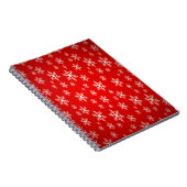 Weihnachtsschneeflockenmuster Notizblock (Rechte Seite)