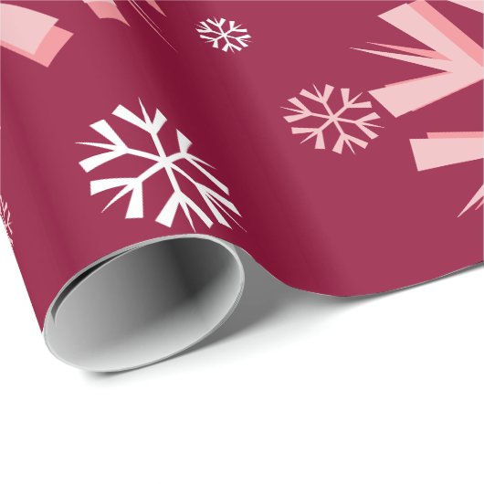 Weihnachtsschneeflockenpapier Geschenkpapier (Rolleneckpunkt)