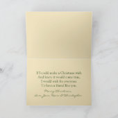 Weihnachtsschneefreunde-Karte Feiertagskarte (Innenseite)