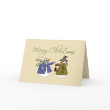 Weihnachtsschneefreunde-Karte