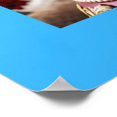 Weihnachtsschneegauer Mauer Poster (Ecke)