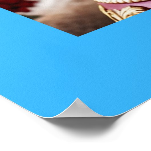 Weihnachtsschneegauer Mauer Poster (Ecke)