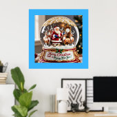 Weihnachtsschneegauer Mauer Poster (Heimbüro)