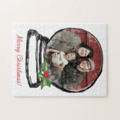 Weihnachtsschneegel-Foto Puzzle (Horizontal)