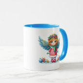 Weihnachtsschneegel Tasse (VorderseiteRechts)