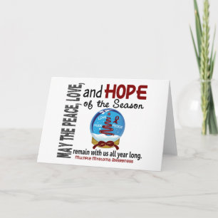 Weihnachtsschneeglobe 1 Multiples Myelom Feiertagskarte