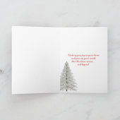 Weihnachtsschneeglobe Feiertagskarte (Innenseite)