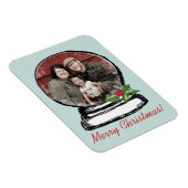 Weihnachtsschneeglobe-Foto Magnet (Rechte Seite)