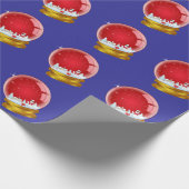 Weihnachtsschneeglobe Geschenkpapier (Ecke)