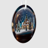 Weihnachtsschneeglobe Ornament (Vorderseite)
