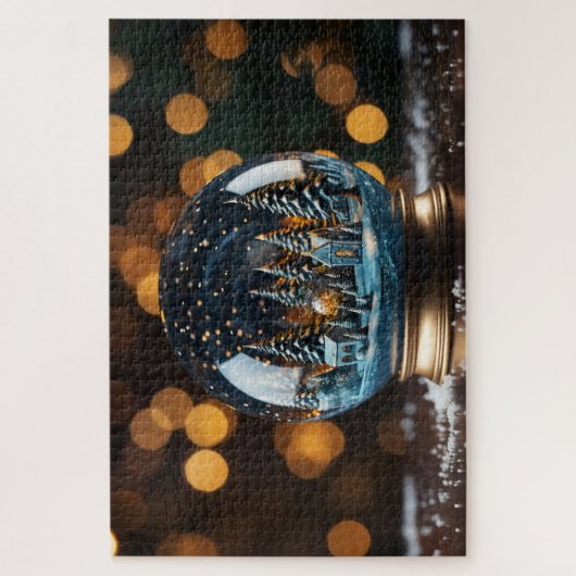 Weihnachtsschneeglobe Puzzle (Vertikal)