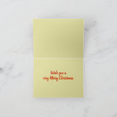 Weihnachtsschneeglobe Rentierschneeflocken Feiertagskarte (Innenseite)