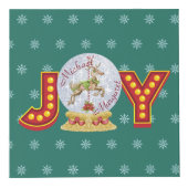 Weihnachtsschneeglobe Rentierschneeflocken Würfel (Rechts)