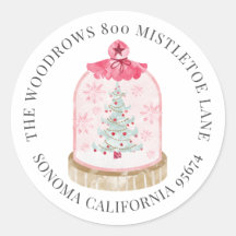 Weihnachtsschneeglobe-Rücksendeadresse