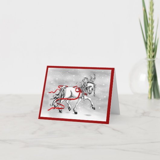 Weihnachtsschneeglocken Feiertagskarte (Vorderseite)