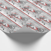 Weihnachtsschneeglocken Geschenkpapier (Ecke)