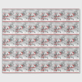 Weihnachtsschneeglocken Geschenkpapier (Flach)