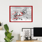 Weihnachtsschneeglocken Poster (Heimbüro)