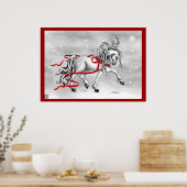 Weihnachtsschneeglocken Poster (Küche)